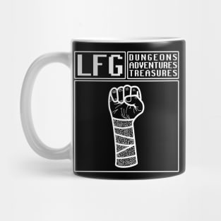 LFG Looking For Group Monk Fist Dungeon Tabletop RPG TTRPG Mug